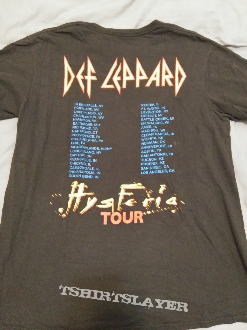 Def leppard- pyromania/hysteria tour shirt reprint