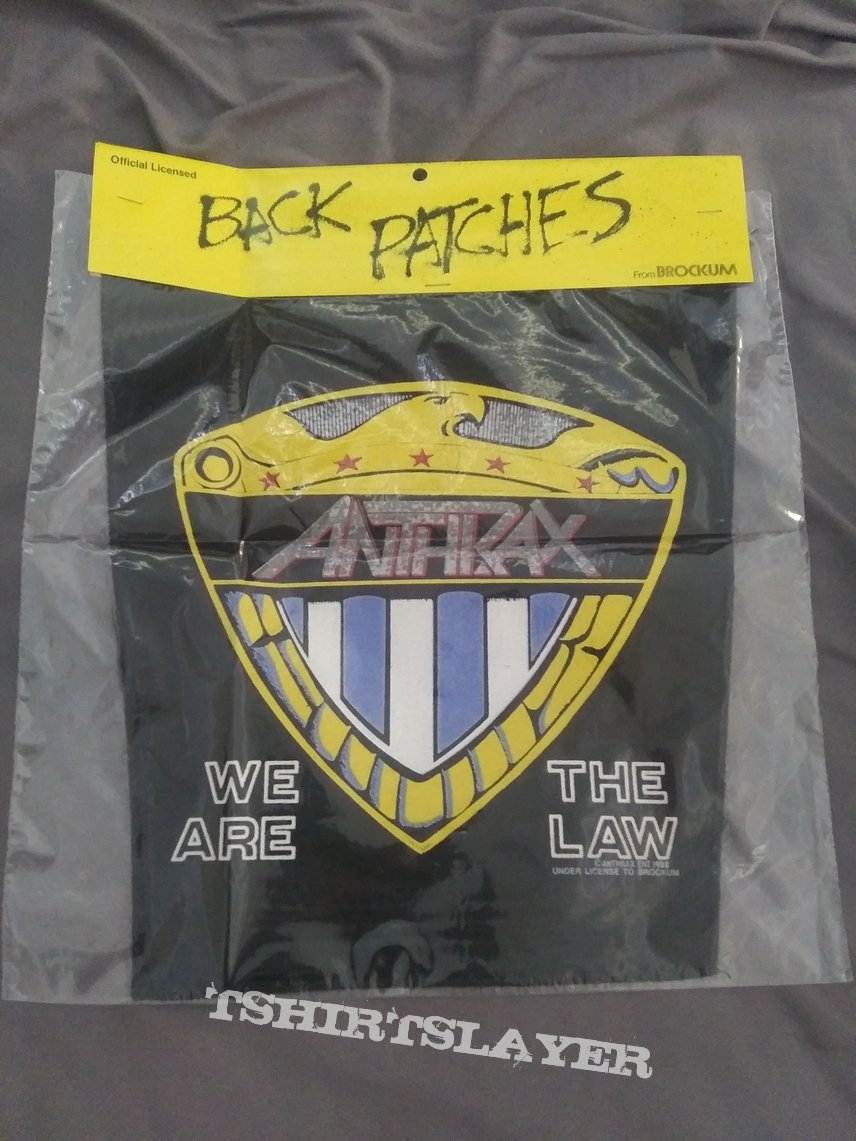 Anthrax we are the law back patch