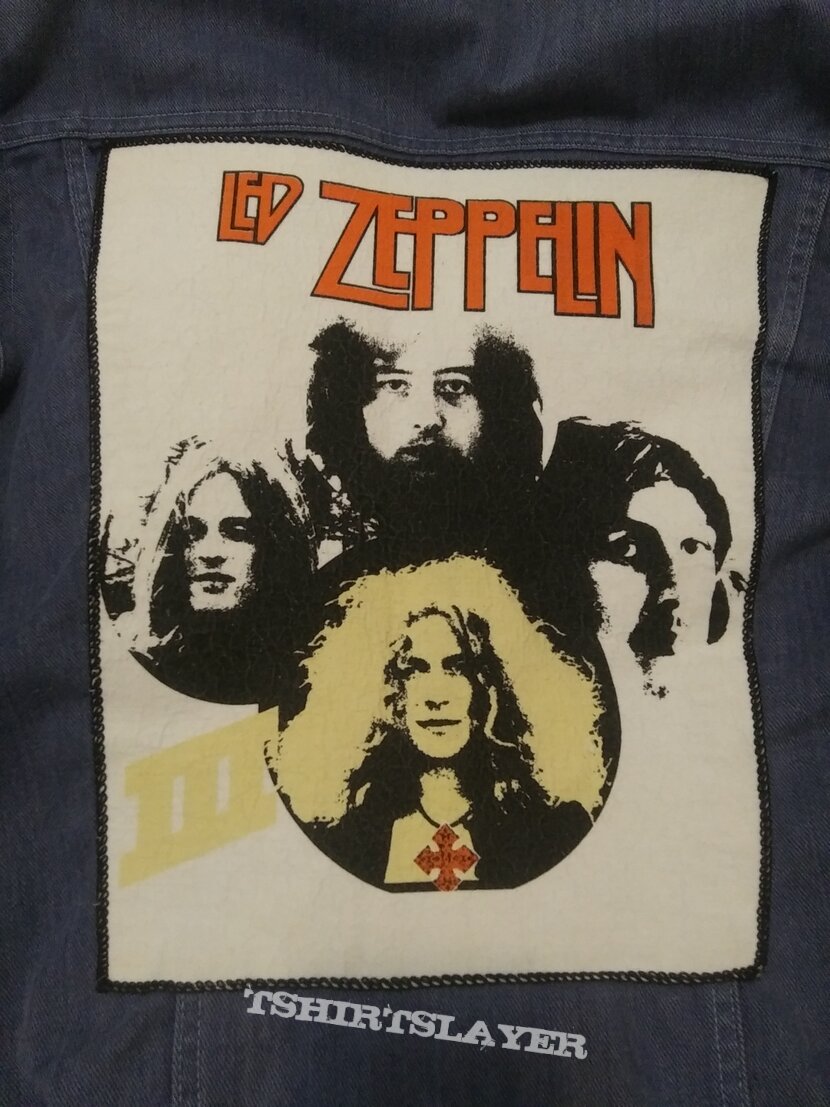 70s denim with led zeppelin back patch