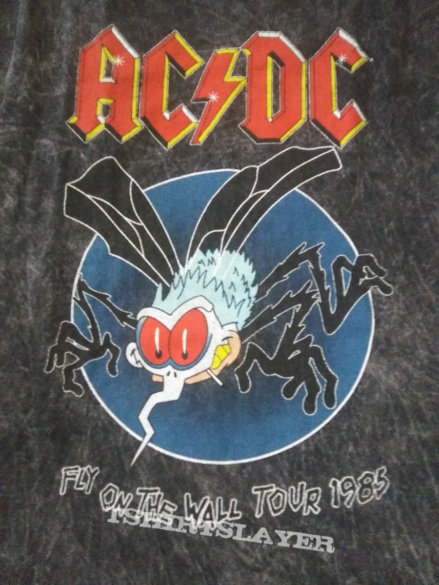 AC/DC- fly on the wall tour reprint | TShirtSlayer TShirt and BattleJacket  Gallery