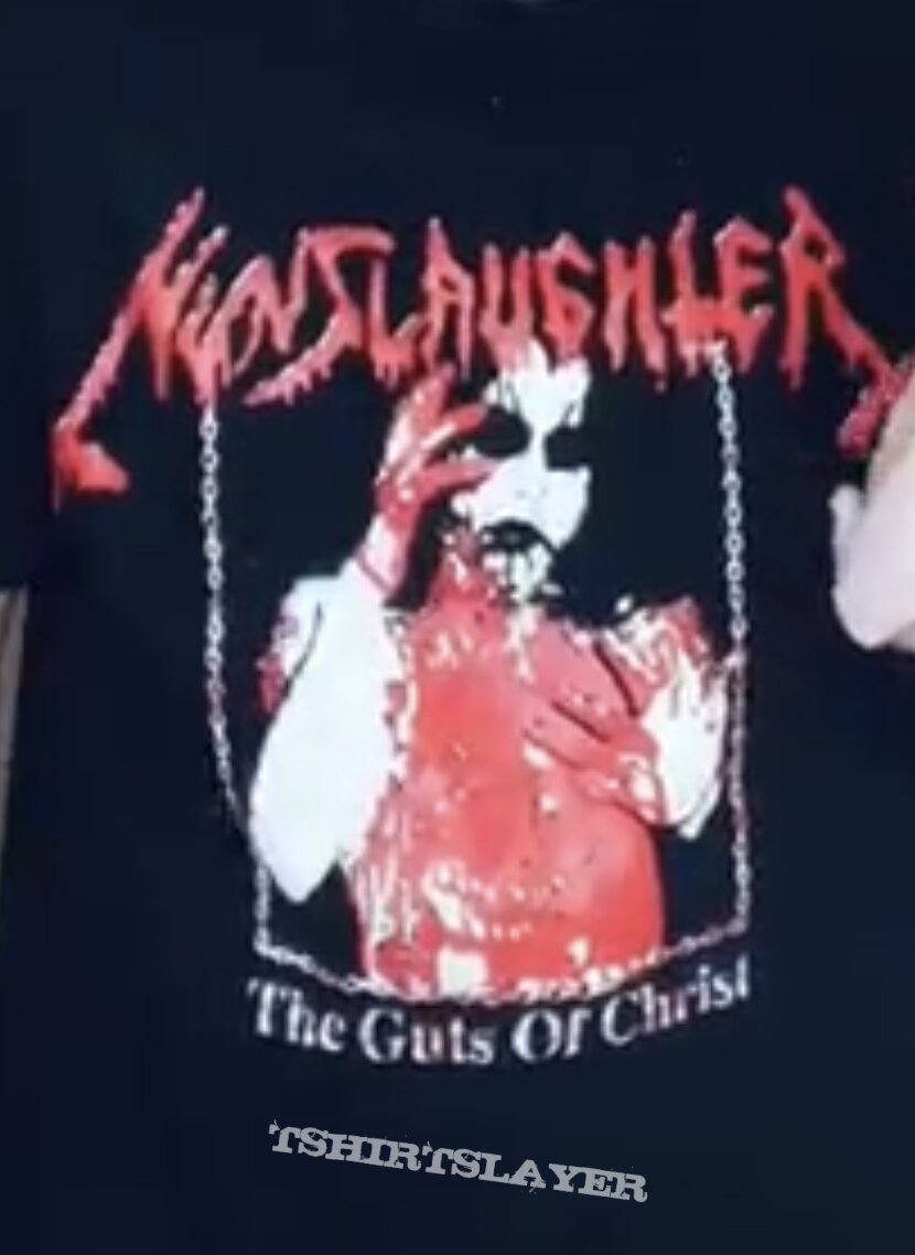 Nunslaughter- The Guts Of Christ Official Shirt WANTED