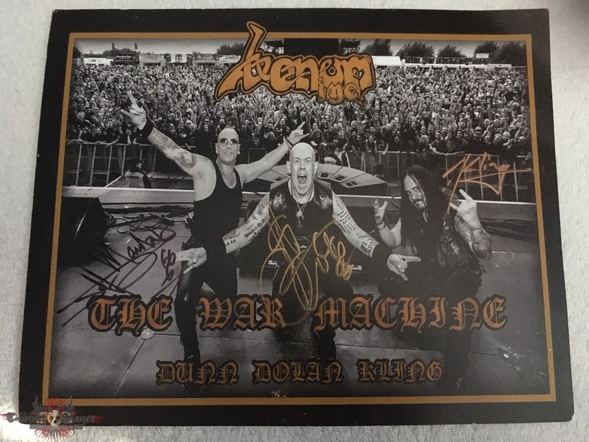 Venom Inc. - signed band photo