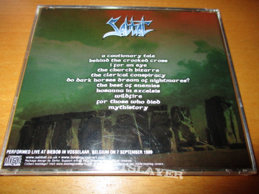 Sabbat (UK) Sabbat - &#039;Biebob, Vosselaar, Belgium 1989&#039; bootleg CD