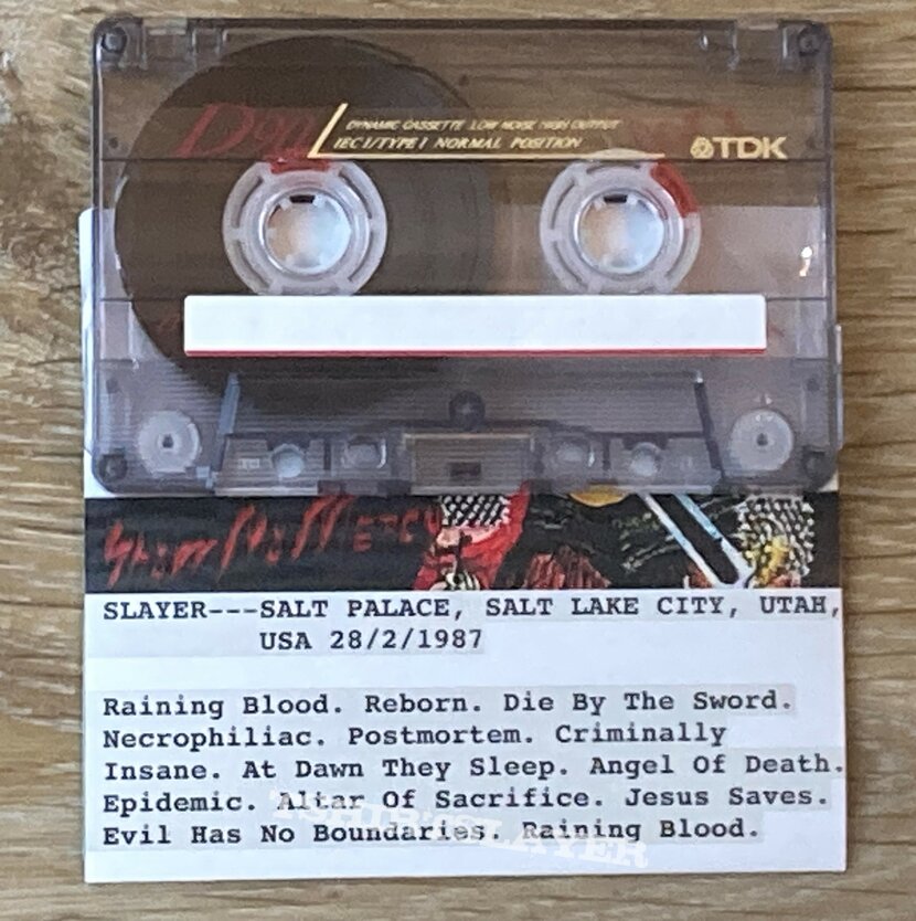 Sabbat (UK) / Slayer - unofficial split live tape 1987/88