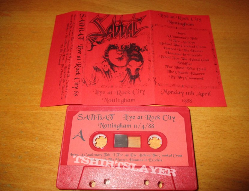 Sabbat (UK) Sabbat - &#039;Live at Rock City, Nottingham, 1988&#039; cassette tape