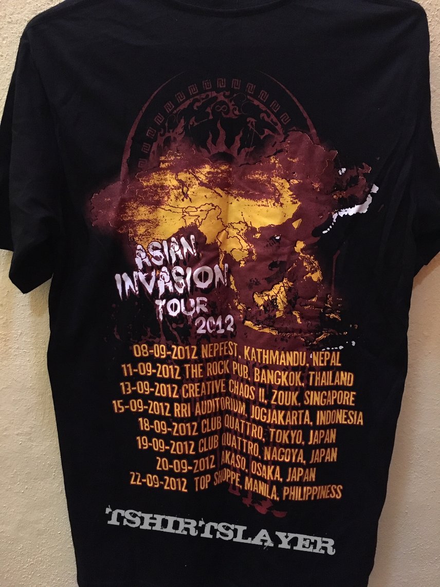 Decapitated Asian Invasion Tour Shirt 2012