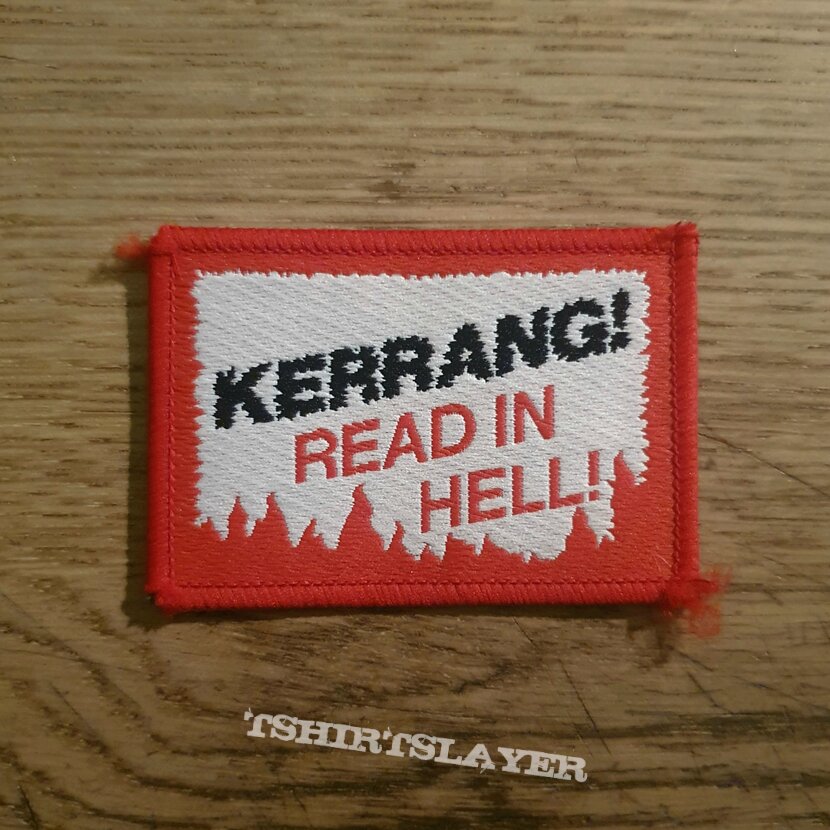 Kerrang! Read In Hell - Woven Patch