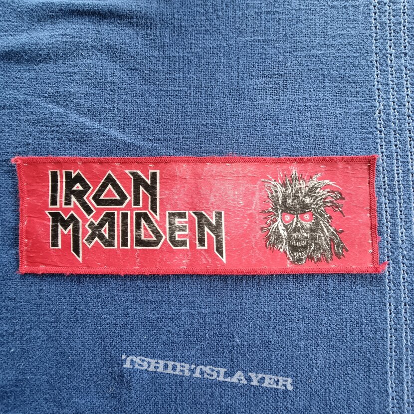 Iron Maiden Logo and Eddie&#039;s Head strip patch