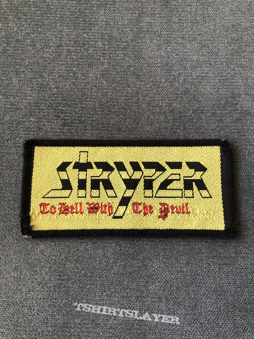 Stryper To Hell with the Devil logo patch