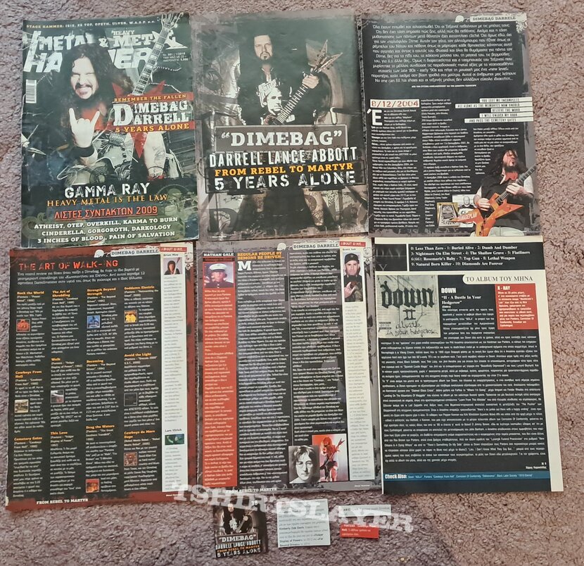 Pantera Anselmo Dimebag Vinnie Damageplan - Pages, Cuttings &amp; Clippings