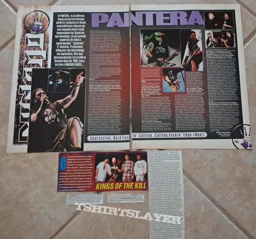 Pantera Anselmo Dimebag Vinnie Damageplan - Pages, Cuttings &amp; Clippings