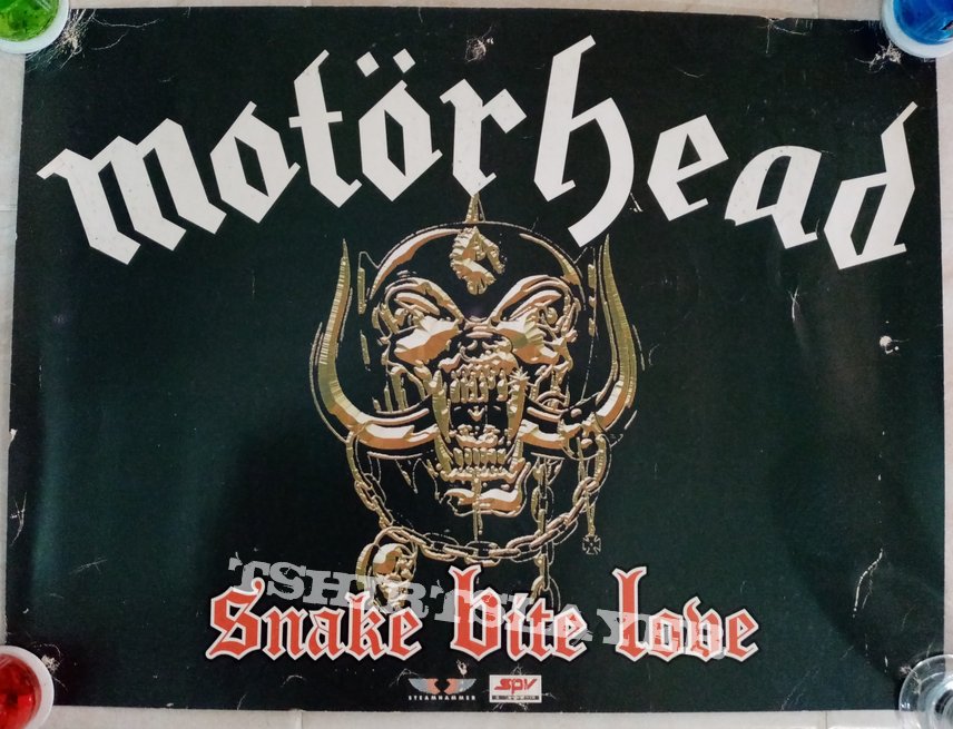 Motörhead Snake Bite Love - 1998 Official Album Promotional Poster