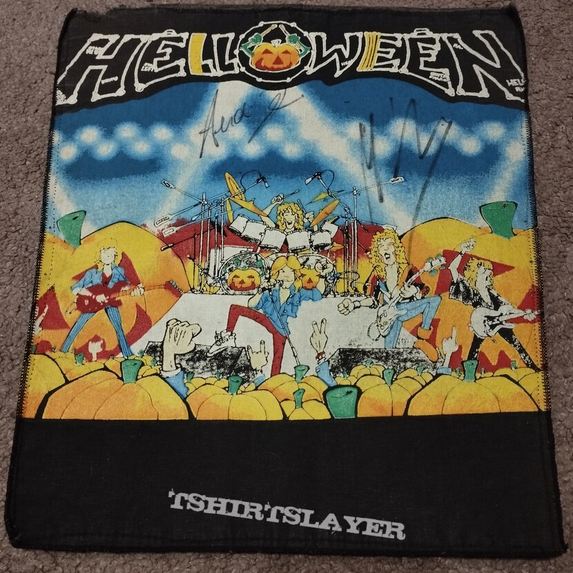 Helloween Live In The U.K. - Signed Backpatch