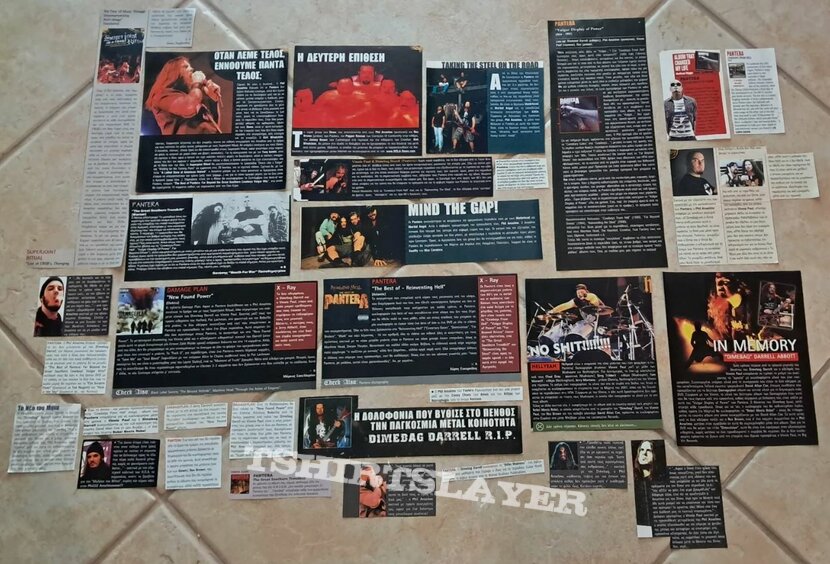 Pantera Anselmo Dimebag Vinnie Damageplan - Pages, Cuttings &amp; Clippings