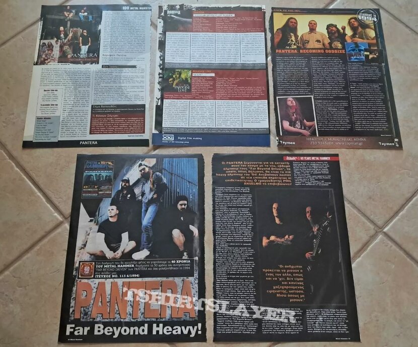 Pantera Anselmo Dimebag Vinnie Damageplan - Pages, Cuttings &amp; Clippings