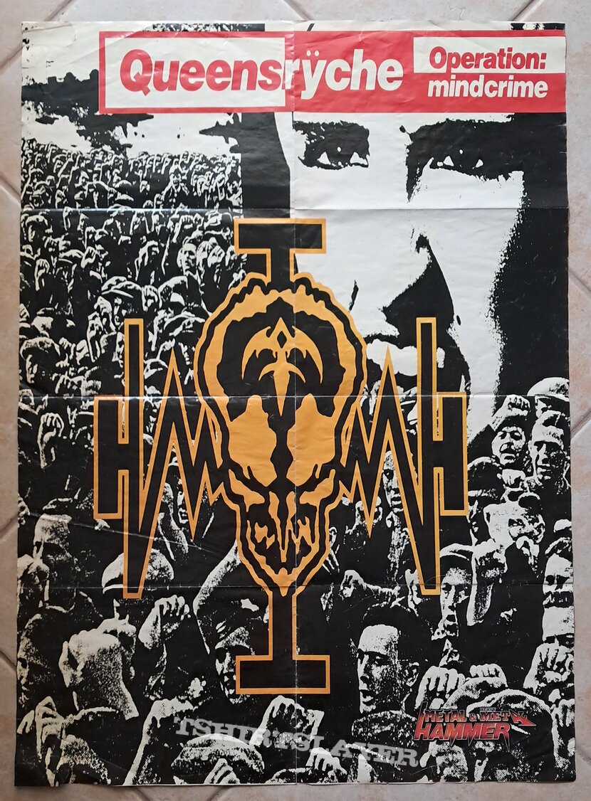 Queensryche Metallica Operation Mindcrime - 2007 Official Metal Hammer Magazine Poster