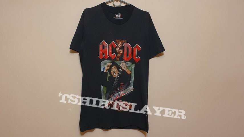 AC/DC 1990 ACDC razors edge tour t shirt | TShirtSlayer TShirt and ...