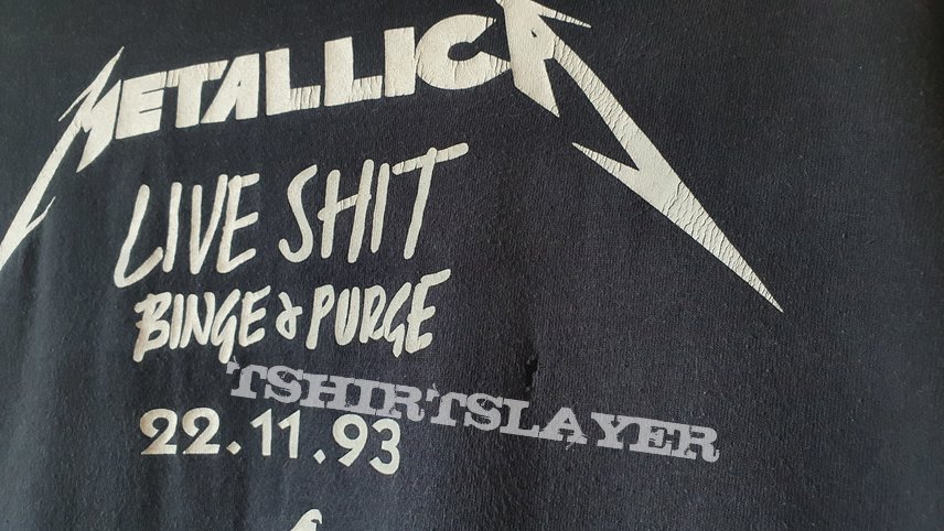 Rare 1993 Metallica Live Shit Die Box promo longsleeve