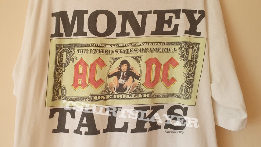 AC/DC MONEY TALKS 1990/1991 Tour tee