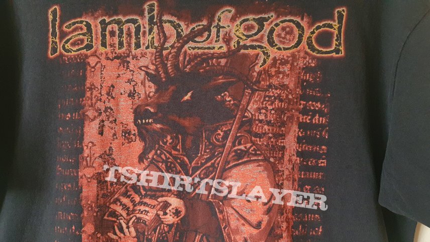 Rare 1998 Lamb of God Baphomet T Shirt