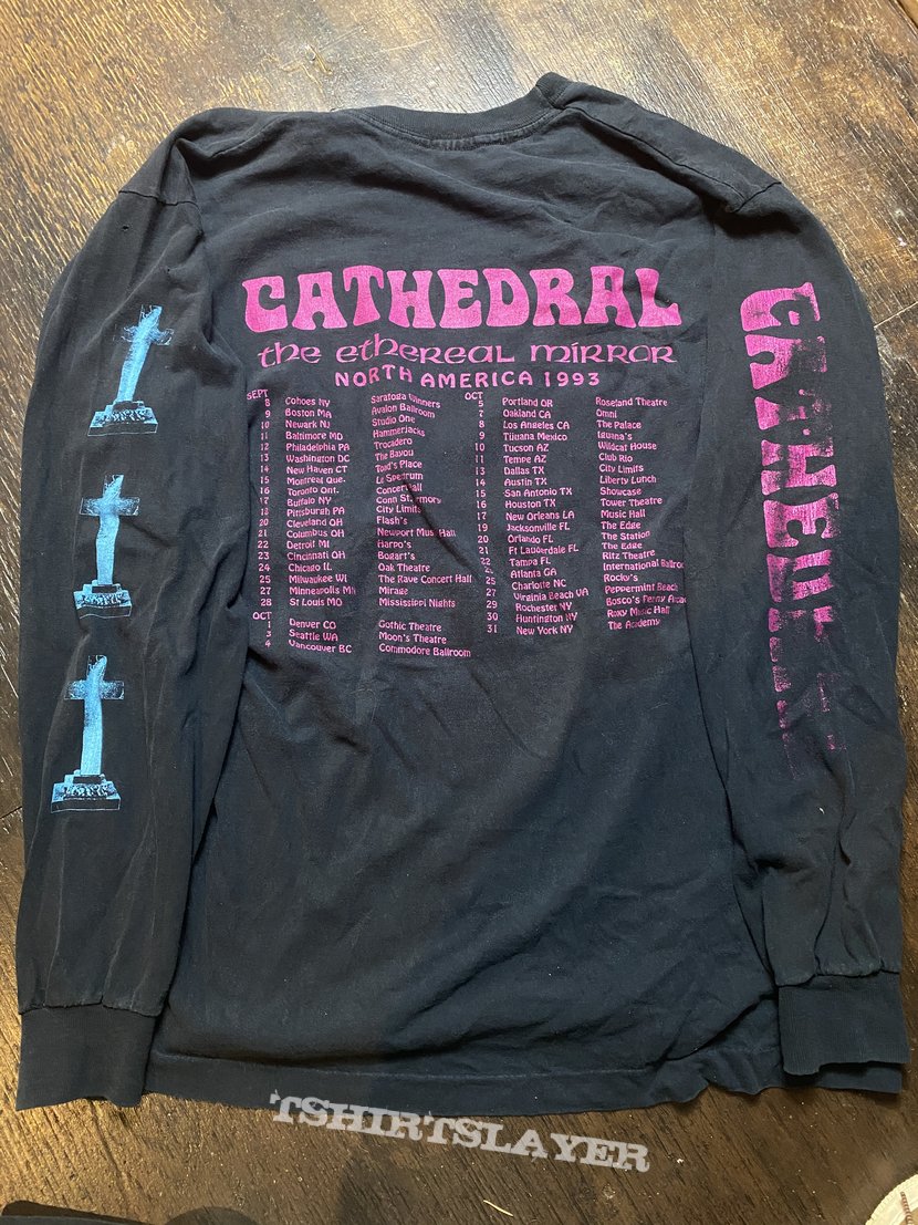 Cathedral 1993 tour long sleeve | TShirtSlayer TShirt and Cathedral 1993 tour long sleeve | TShirtSlayer TShirt and