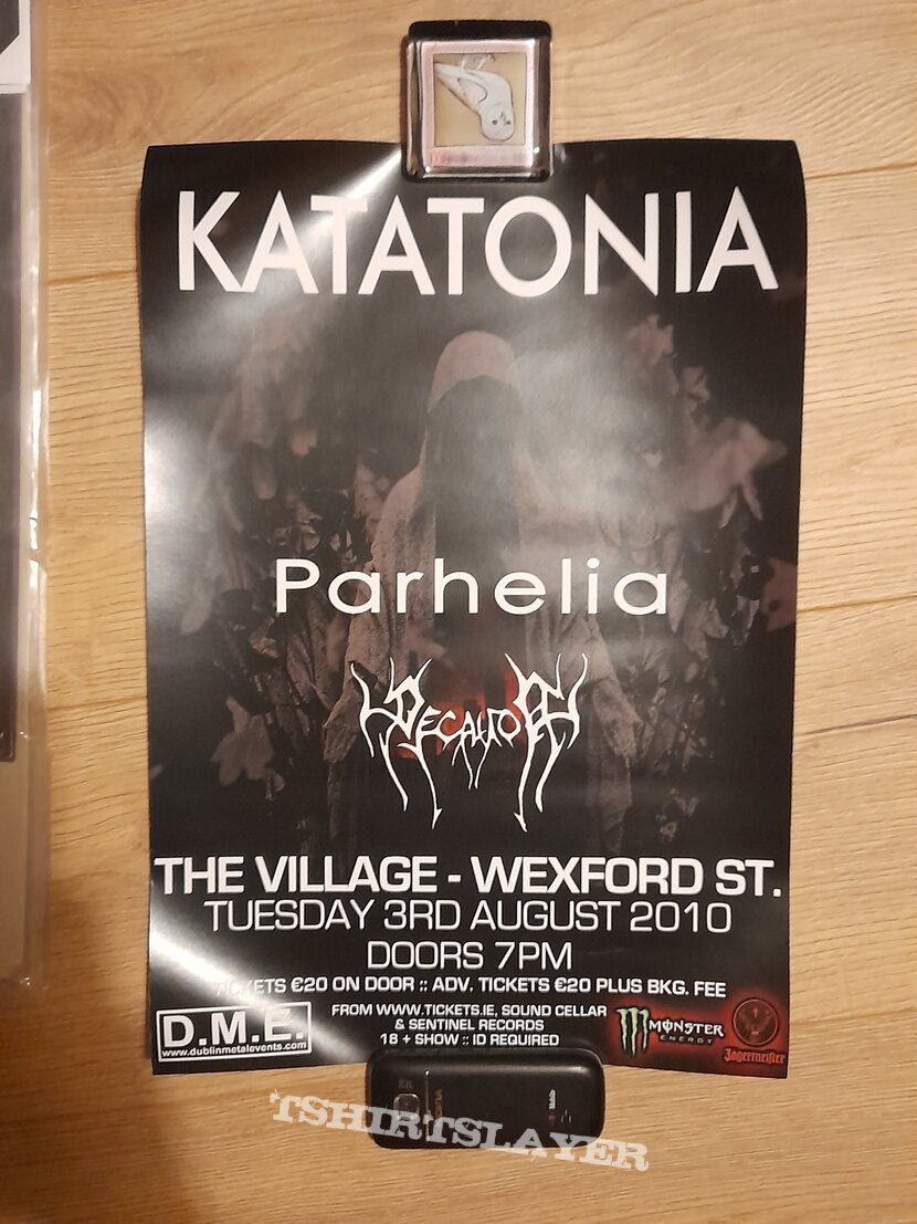 Katatonia - Summer Nights Over Europe 2010 Dublin tour poster