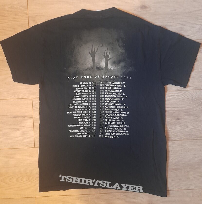 Katatonia - Dead Ends Of Europe 2012 tour t-shirt