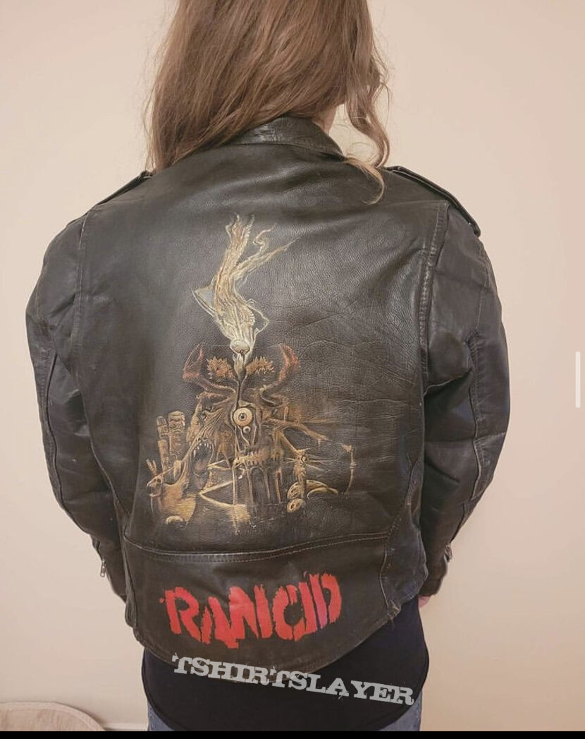 Sepultura hand painted leather jacket large 