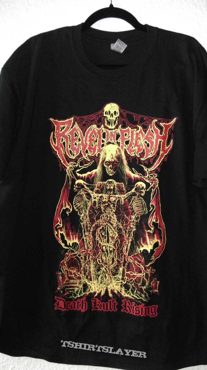 Revel In Flesh DEATH KULT RISING T-Shirt RED Edition 2022 | TShirtSlayer  TShirt and BattleJacket Gallery