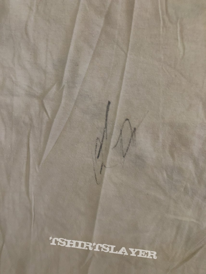 Biohazard shirt DOA 1995 with signatures