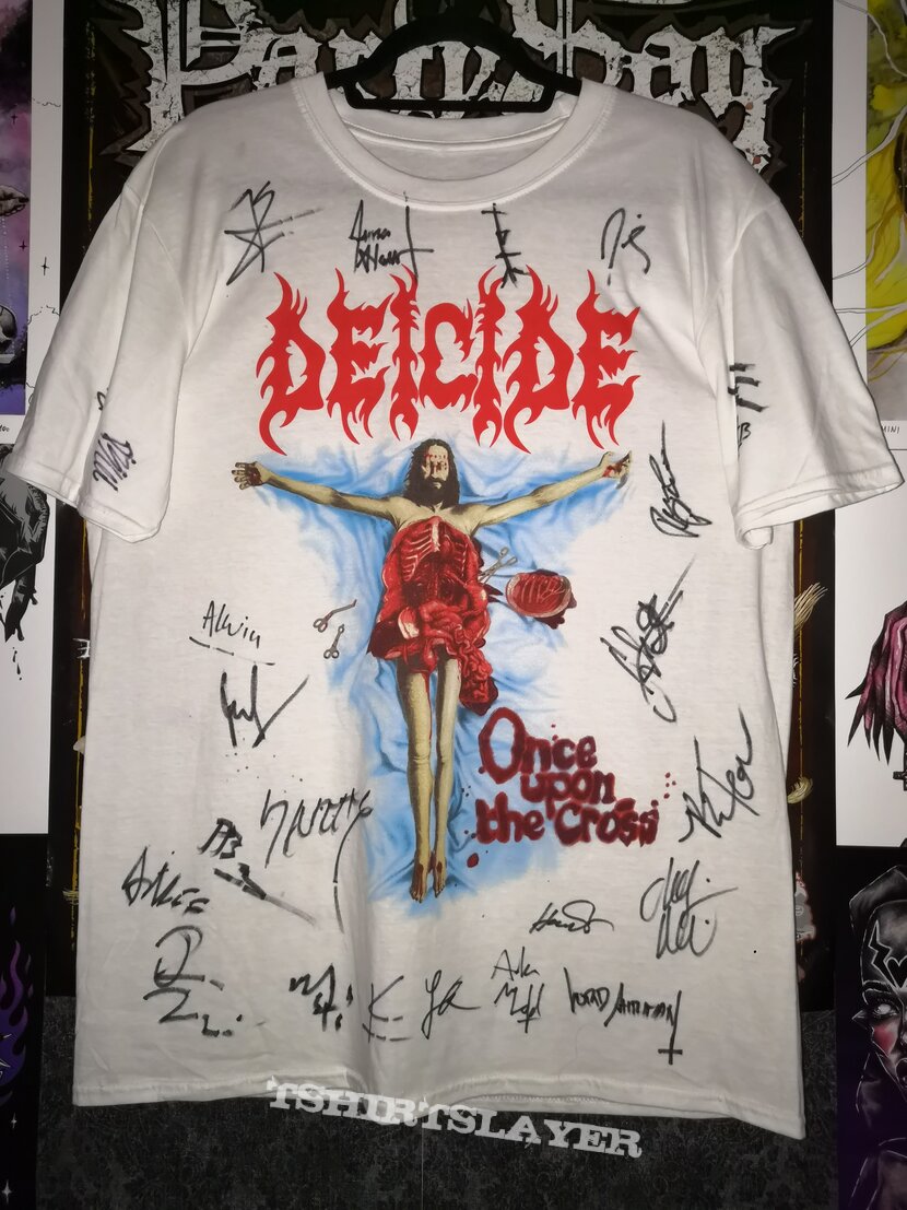 Signed Deicide Once Upon the Cross Shirt