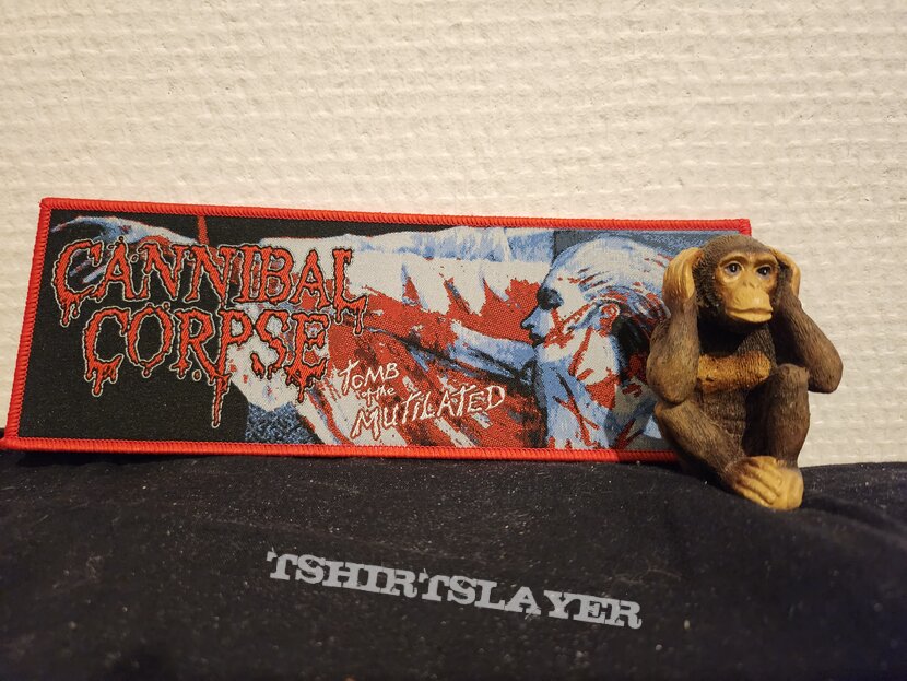 Cannibal Corpse - Tomb of the Mutilated Red Border Strip Patch