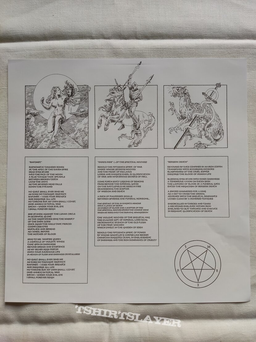 Satanic Warmaster – Aamongandr - mustard/black spinner vinyl + poster + signed photo