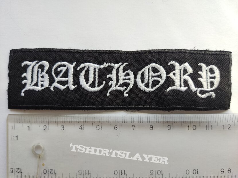 Bathory - logo embroidered patch