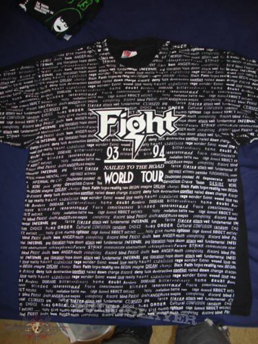 TShirt or Longsleeve - Fight - War of Words 93-94 tour all-over