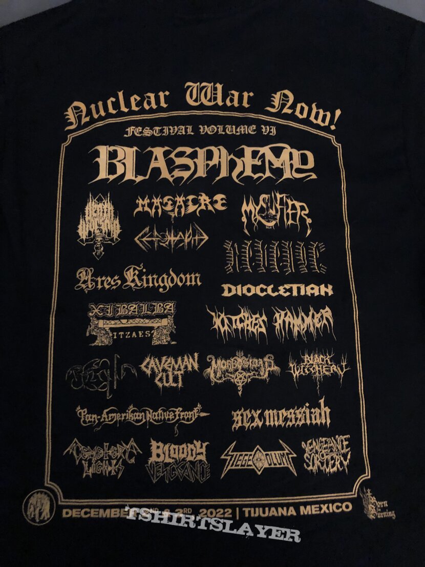 Blasphemy- Fallen Angel Of Doom…. NWN Fest VI camo shirt