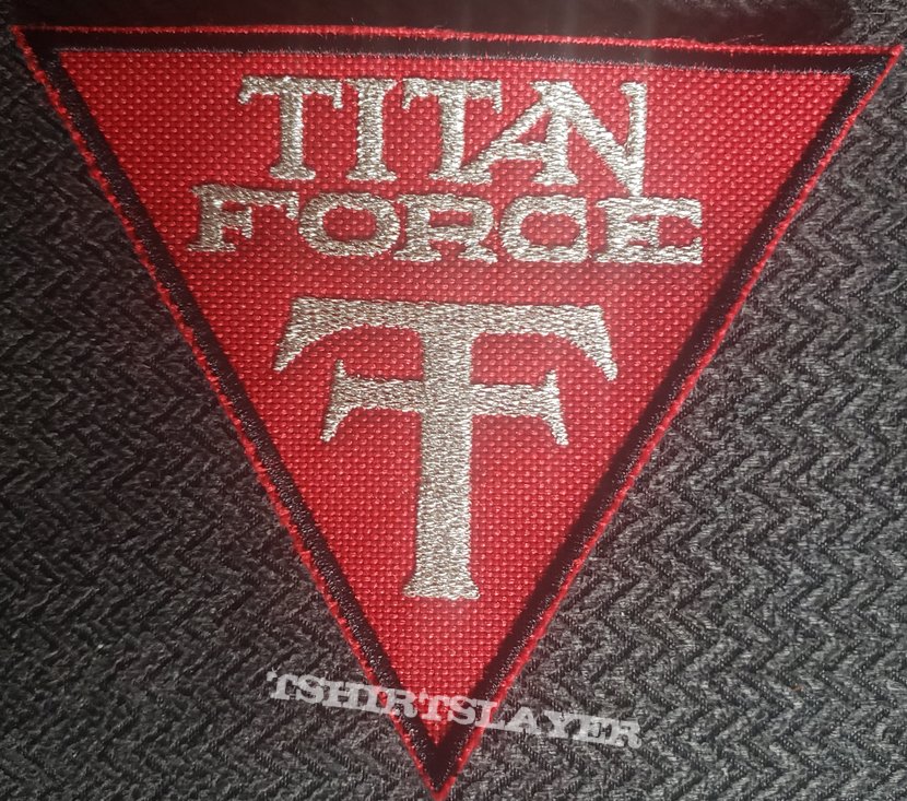 Titan force logo triangle patch 