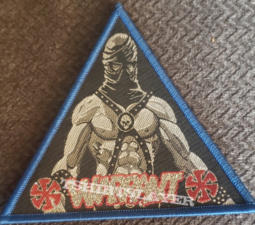 Warrant blue border triangle patch