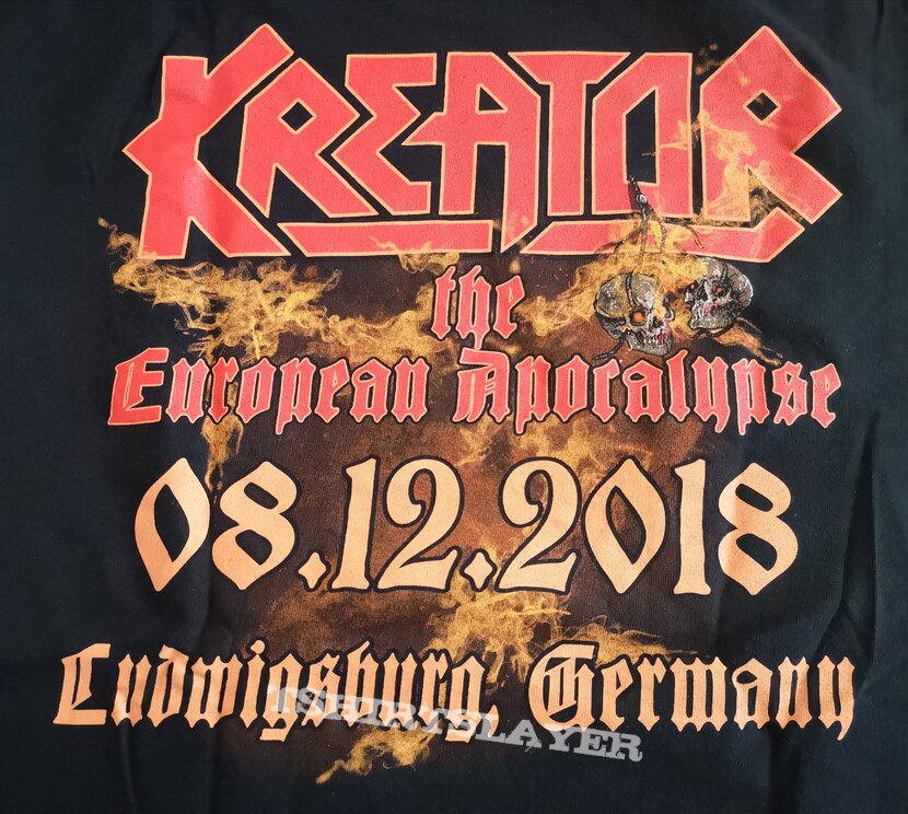 KREATOR European Apocalypse Tour Event Shirt 08.12.2018 Ludwigsburg (GER)