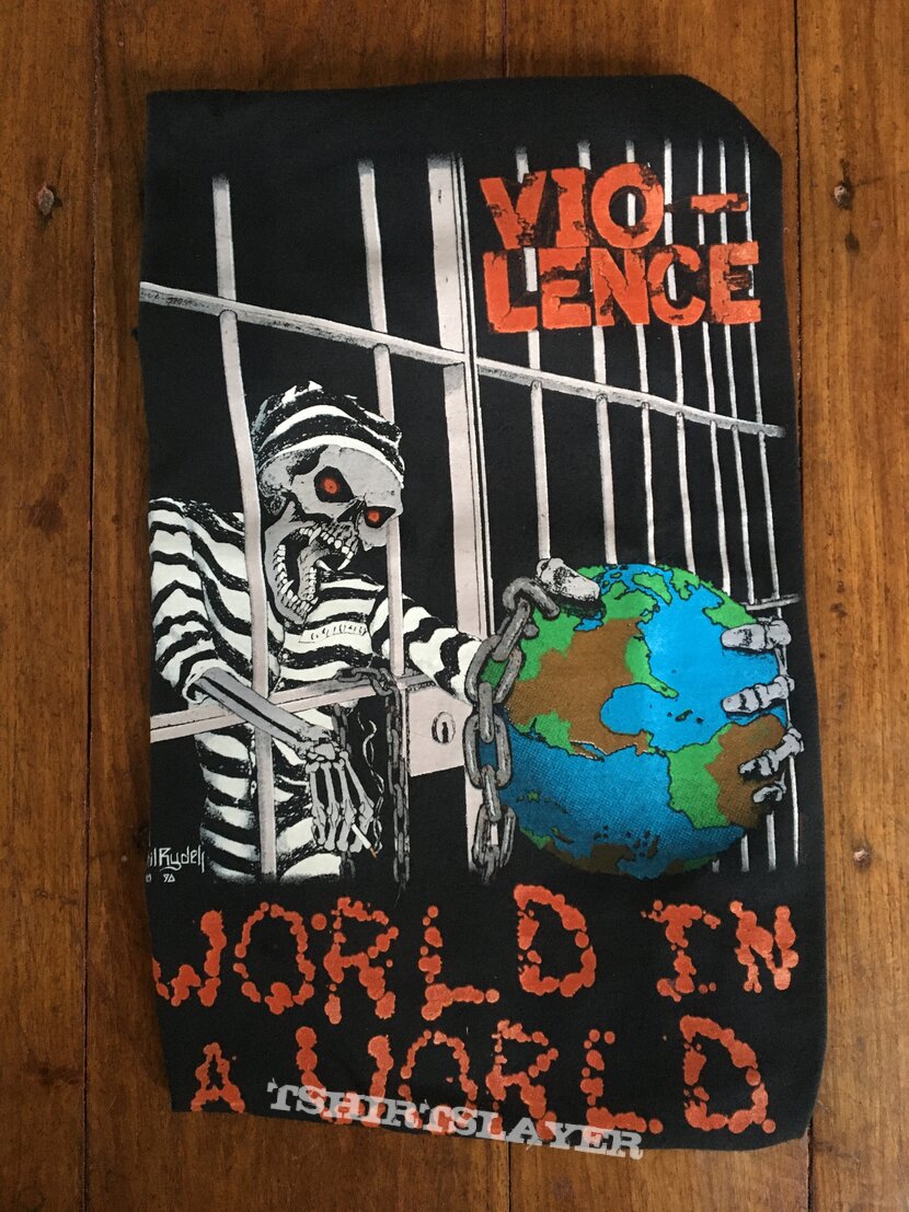 1990 Vio-lence World In A World Torture Tactics Banned Tour Shirt