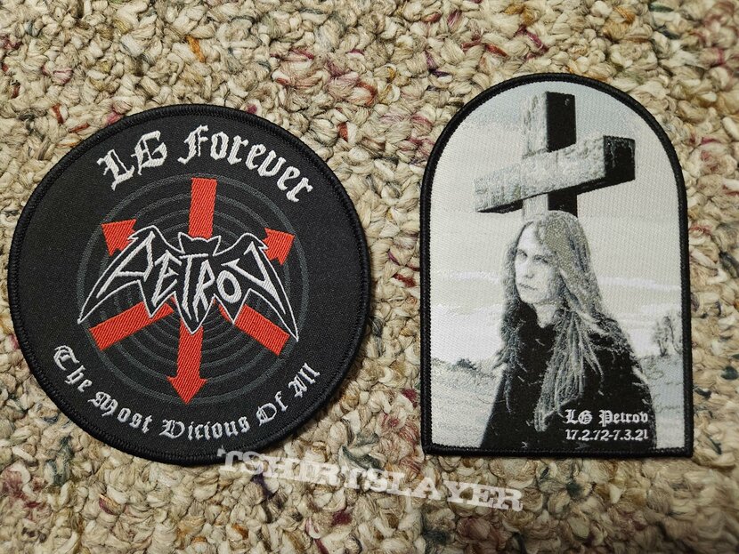 Entombed LG Petrov tribute patches