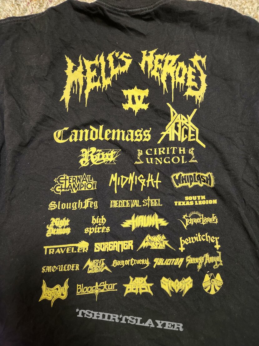 Candlemass Hells heros 4 fest shirt 