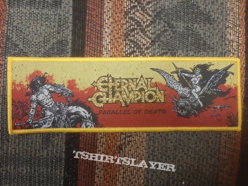 Eternal Champion parallel death yellow border patch | TShirtSlayer and BattleJacket Gallery