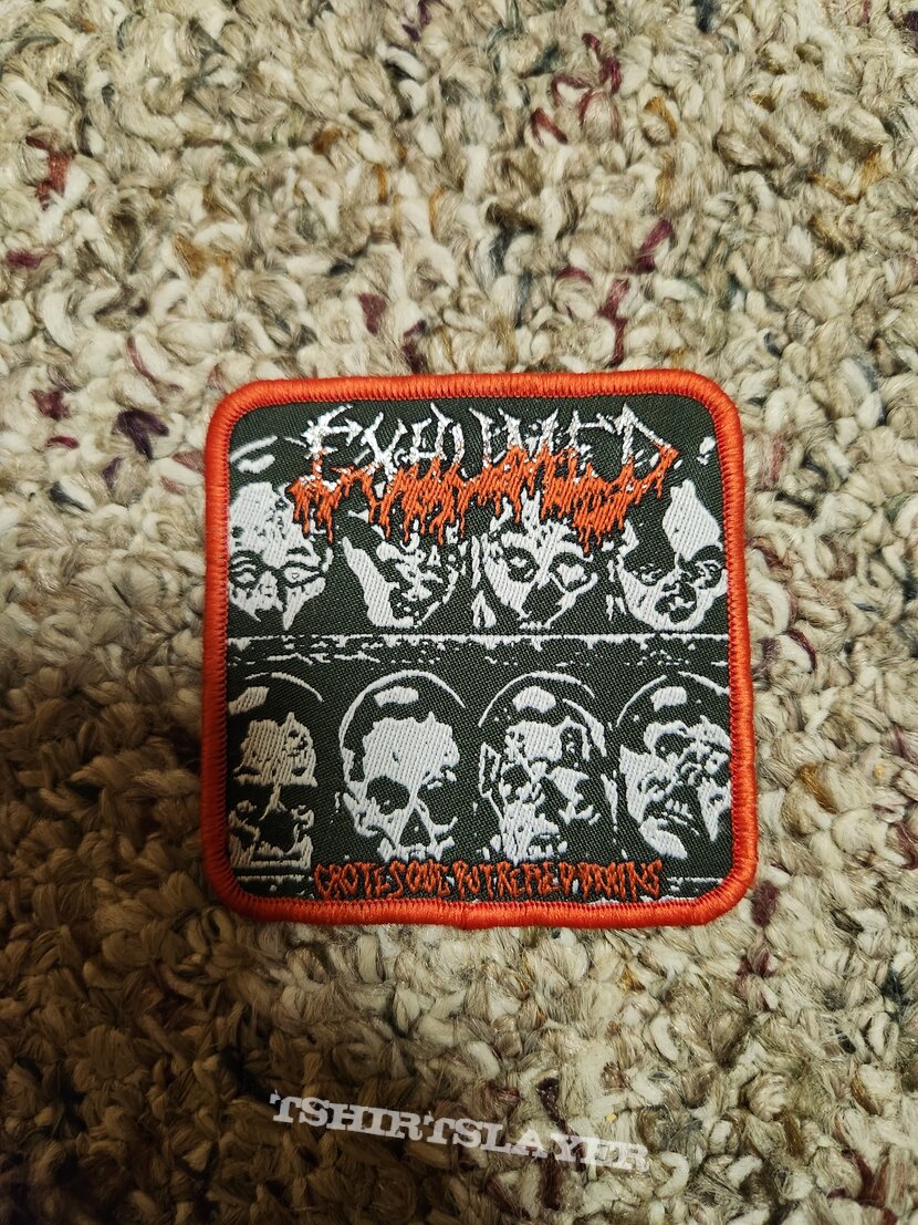 Exhumed grotesque putrified brains patch