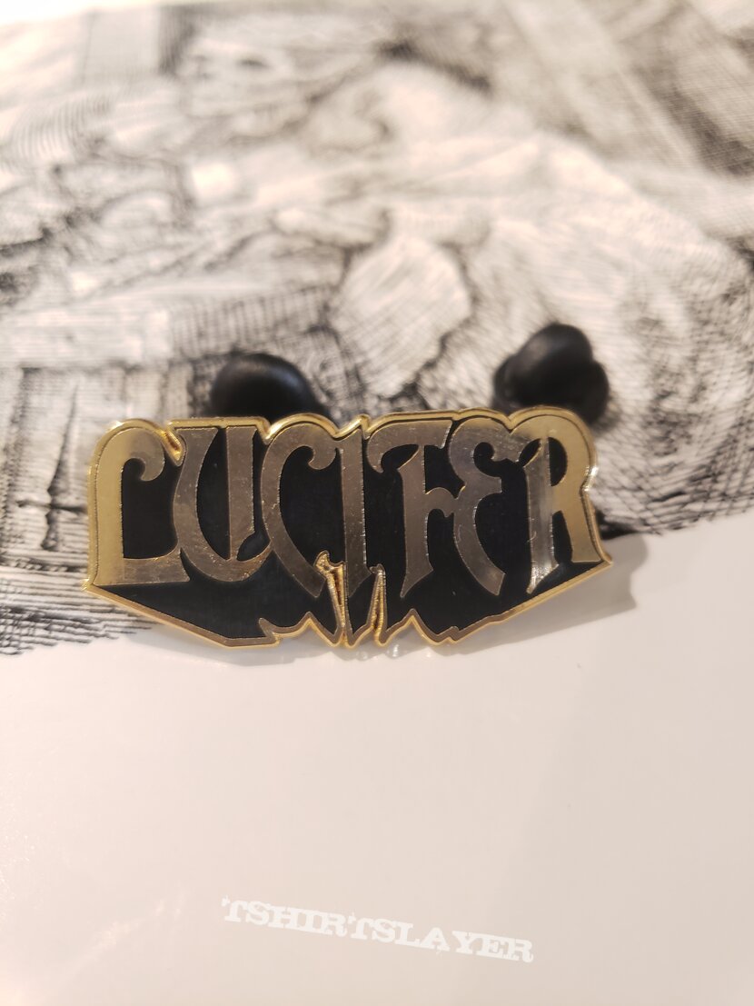 Lucifer logo pin