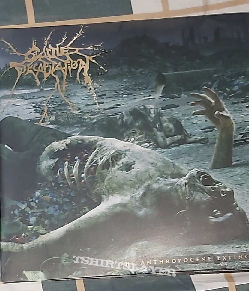 Cattle decapitation - The Anthropocene Extinction signed blue/gold L.P.