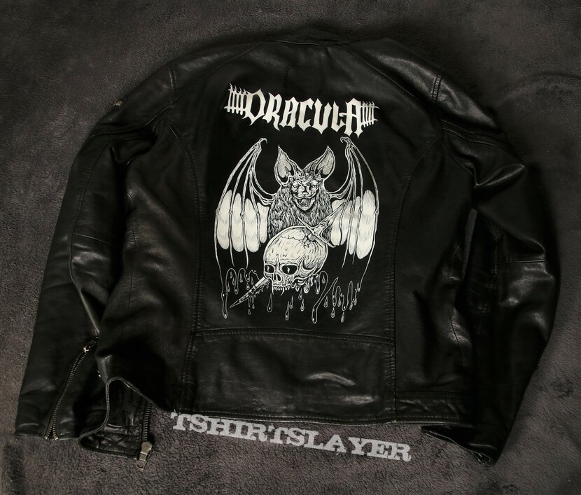 Dracula Hand Painted Leather Jacket