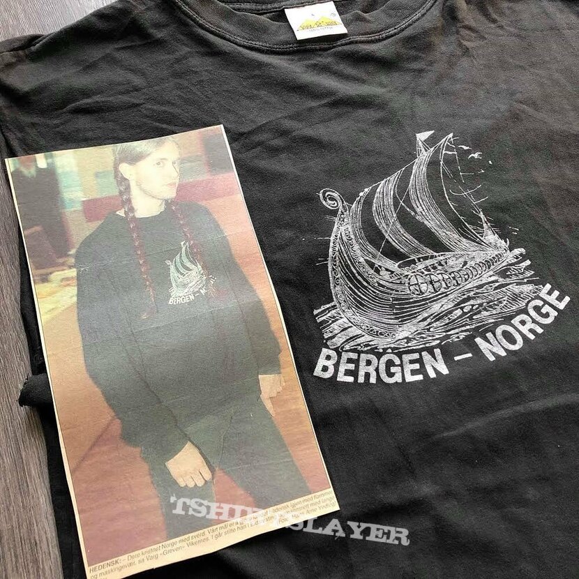 Burzum Bergen Norge Shirt - As worn by Varg Vikernes | TShirtSlayer TShirt  and BattleJacket Gallery