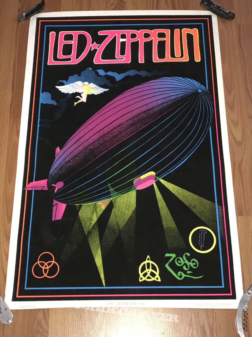 Led Zeppelin - Blacklight Posters