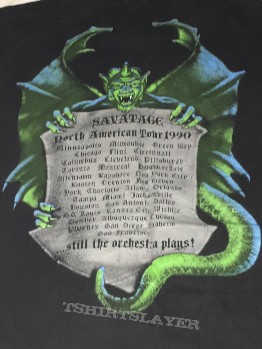 Savatage - Rage and War World Tour 1990 shirt